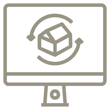 Icone d'illustration des visites virtuelles et rendus photorealistes